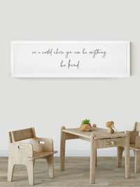 Wood Framed Signboard - Be Kind - Multiple Sizes