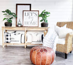 Wood Framed Signboard - Let's Stay Home - Multiple Sizes