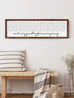 Wood Framed Signboard - Forever Young - Multiple Sizes