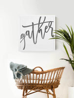 Wood Framed Signboard - Gather [Freehand] - Multiple Sizes