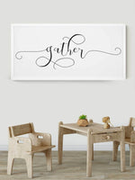 Wood Framed Signboard - Gather - Multiple Sizes