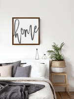 Wood Framed Signboard - Home [Freehand] - Multiple Sizes