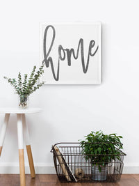 Wood Framed Signboard - Home [Freehand] - Multiple Sizes